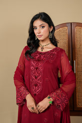 3 Piece Suit Chiffon Suit (FR1053)